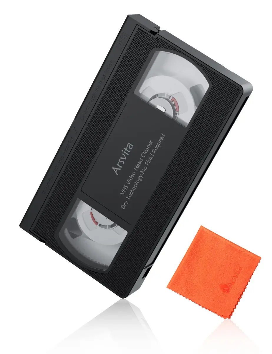 arsvita Dry VHS/VCR Head Cleaner Tape | Restores Playback Quality - main product image