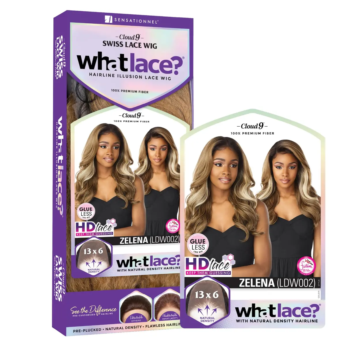 Sensationnel What Lace 13x6 Wig-Zelena, 613 BLONDE | Natural Density, Glueless, HD Lace, Wide Parting - view 8