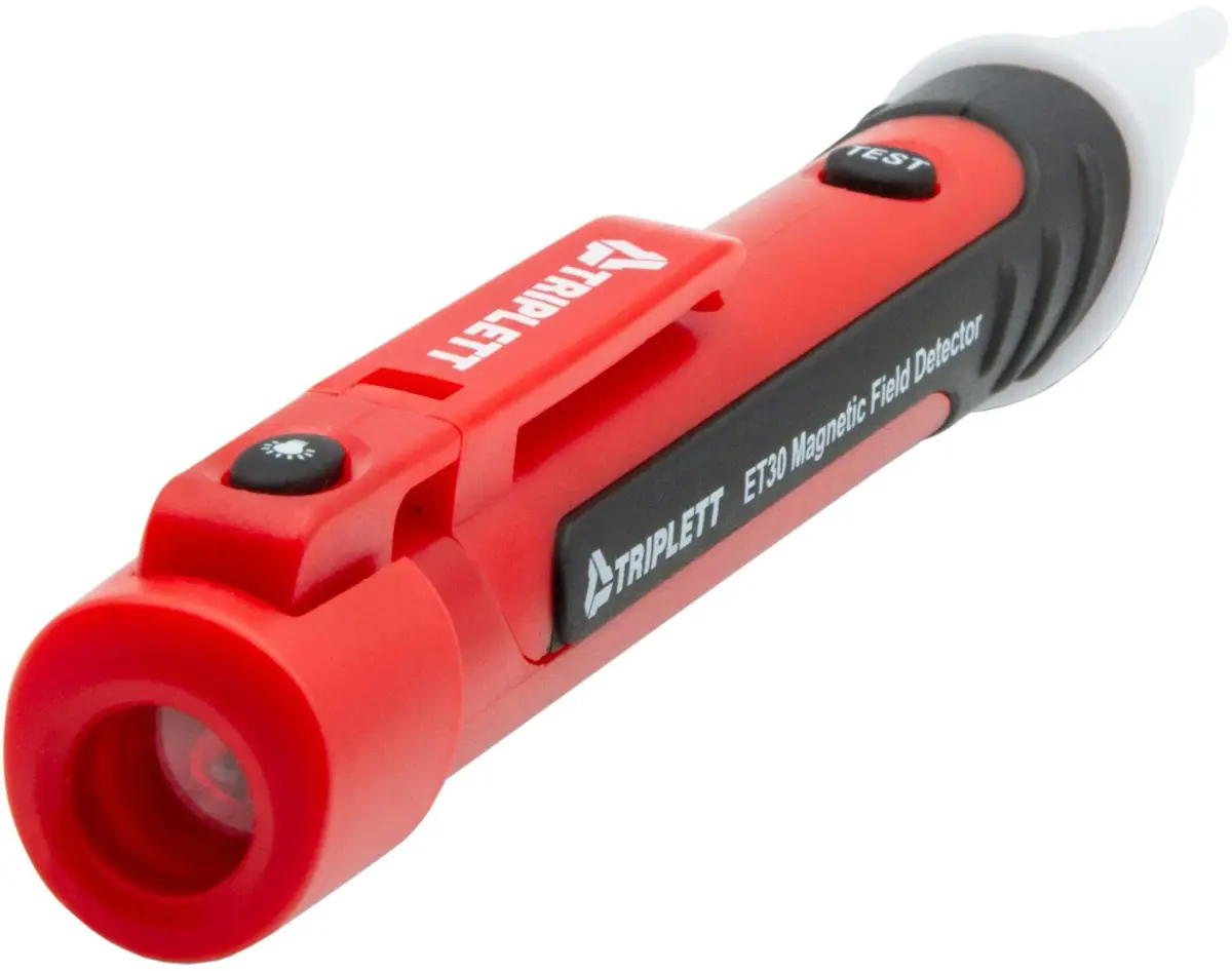 Triplett ET30 Magnetic Field Detector - AC/DC/Permanent | Non-Contact Tester with LED Flashlight - view 3