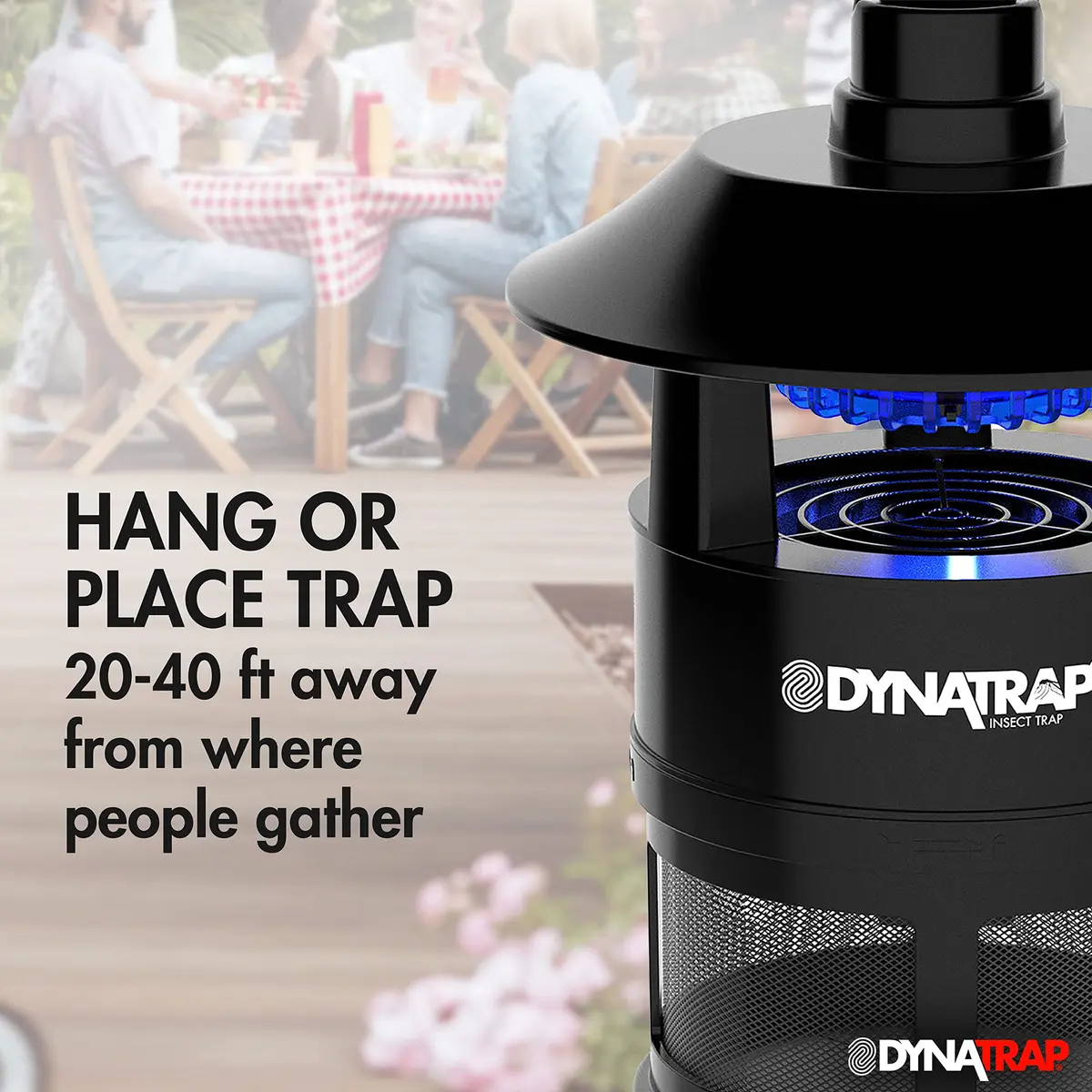 DynaTrap DT160-TUNSR 1/4 Acre Mosquito Trap & Flying Insect Trap | Kills Mosquitoes, Flies, Gnats, Wasps, & Other Flying Insects - view 8