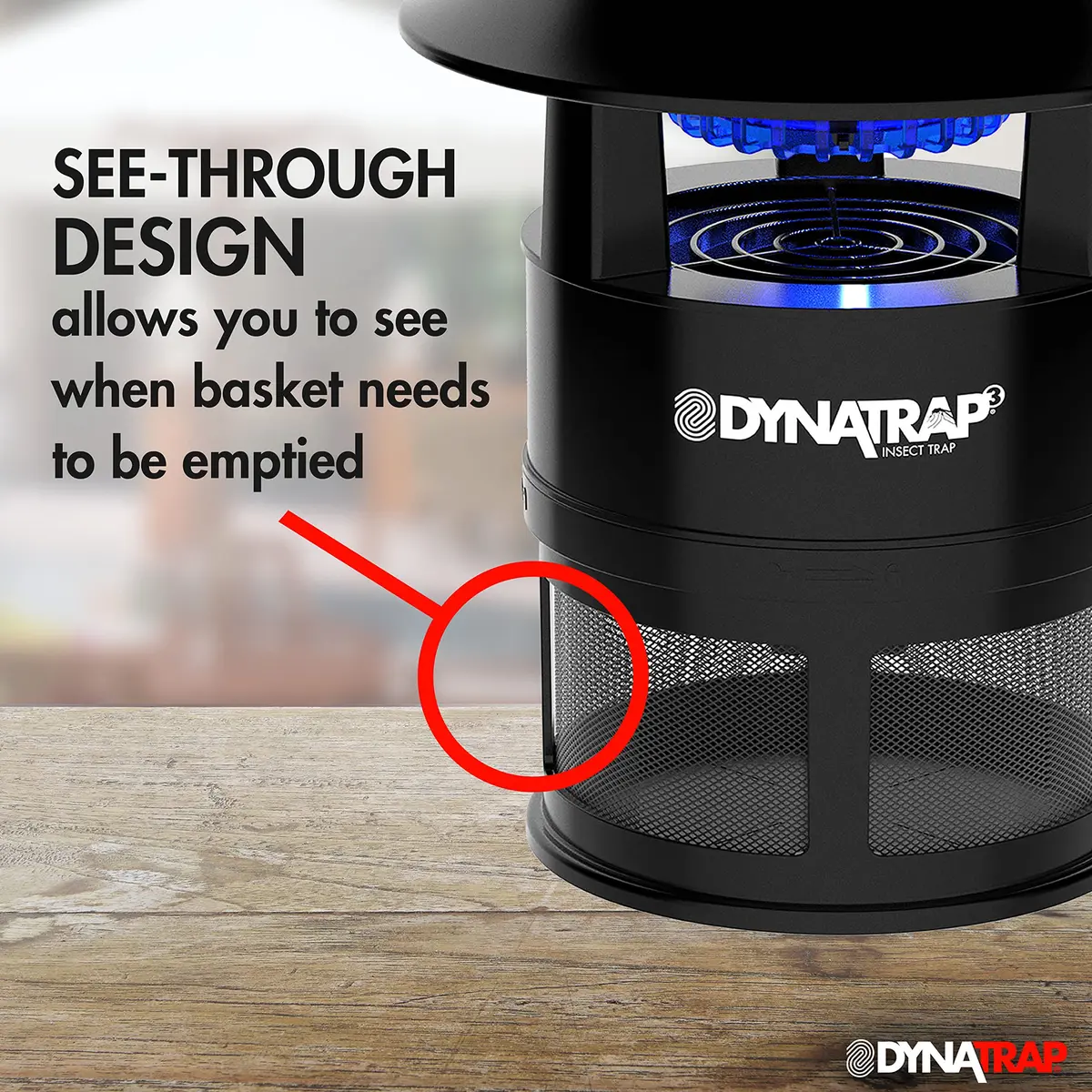 DynaTrap DT160-TUNSR 1/4 Acre Mosquito Trap & Flying Insect Trap | Kills Mosquitoes, Flies, Gnats, Wasps, & Other Flying Insects - view 9