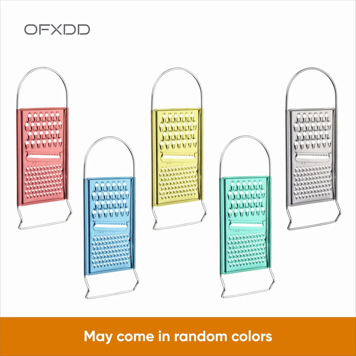 OFXDD Food Grater Metal Cheese Garlic Zester | Ergonomic Flat Vegetable Lemon Ginger Citrus Handheld - view 6