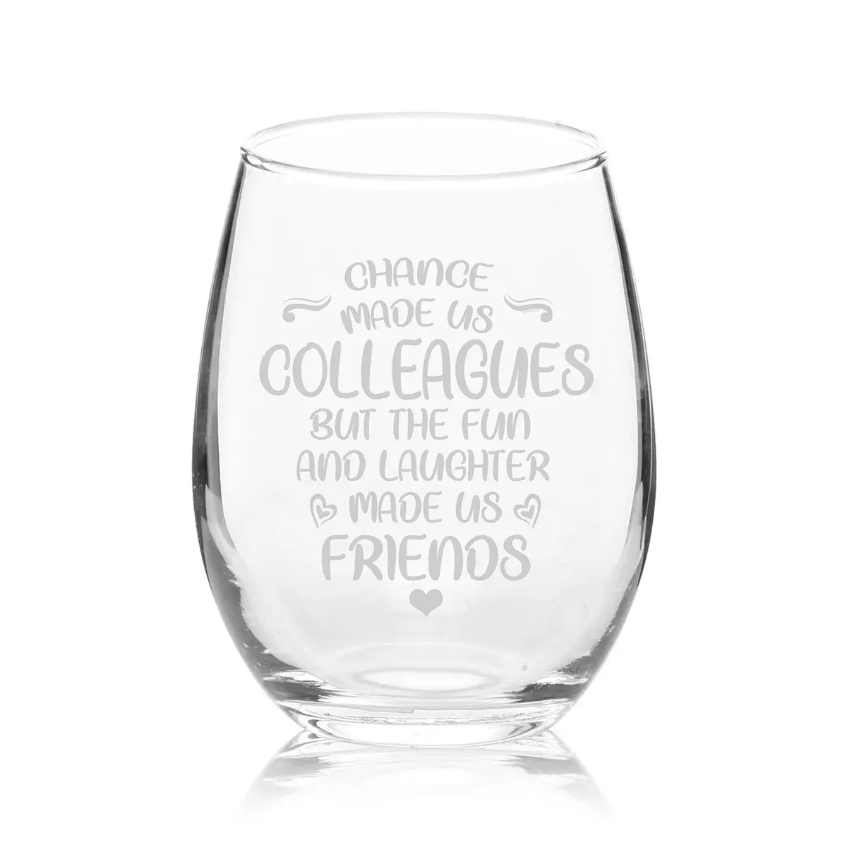 Veracco Stemless Wine Glass 266ml (15 Fl Oz) | Funny Birthday Gift for Friends & Colleagues - view 3