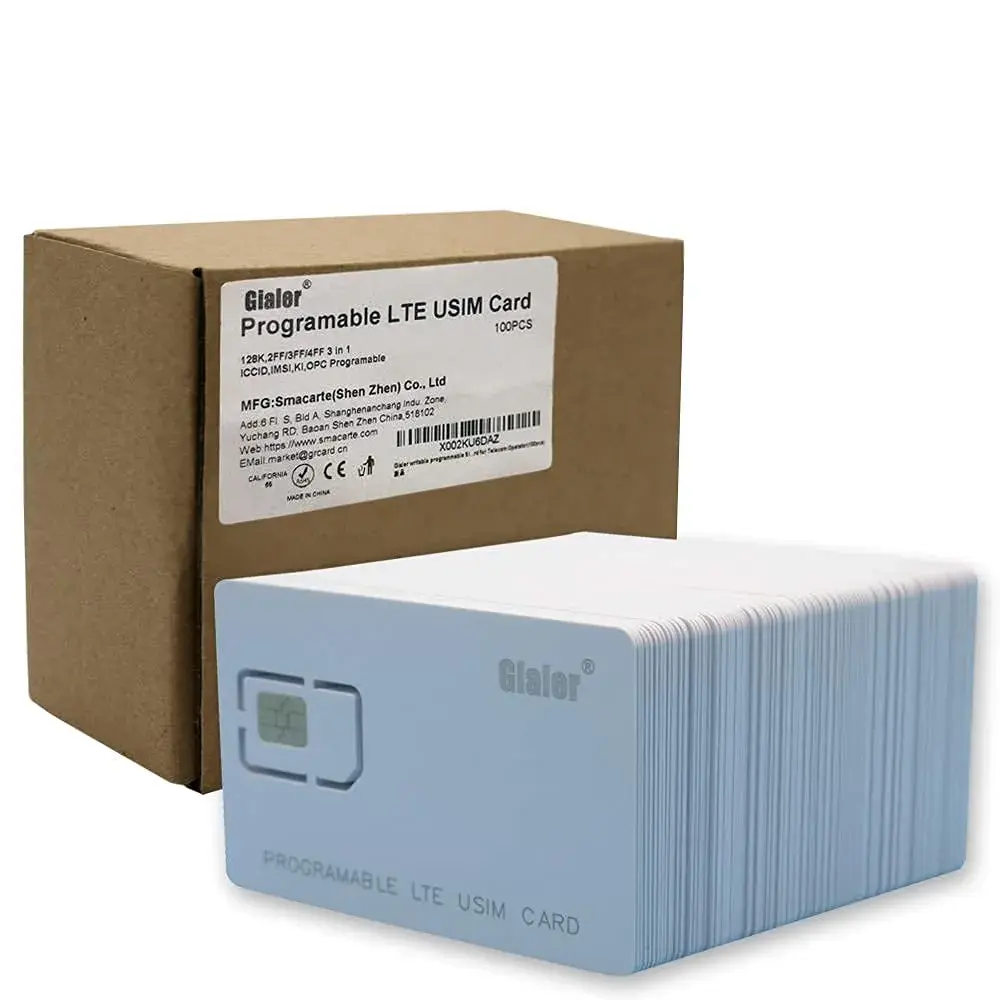Gialer Programmable SIM Card 100-Pack | 4G LTE WCDMA GSM Nano Micro Standard - view 7
