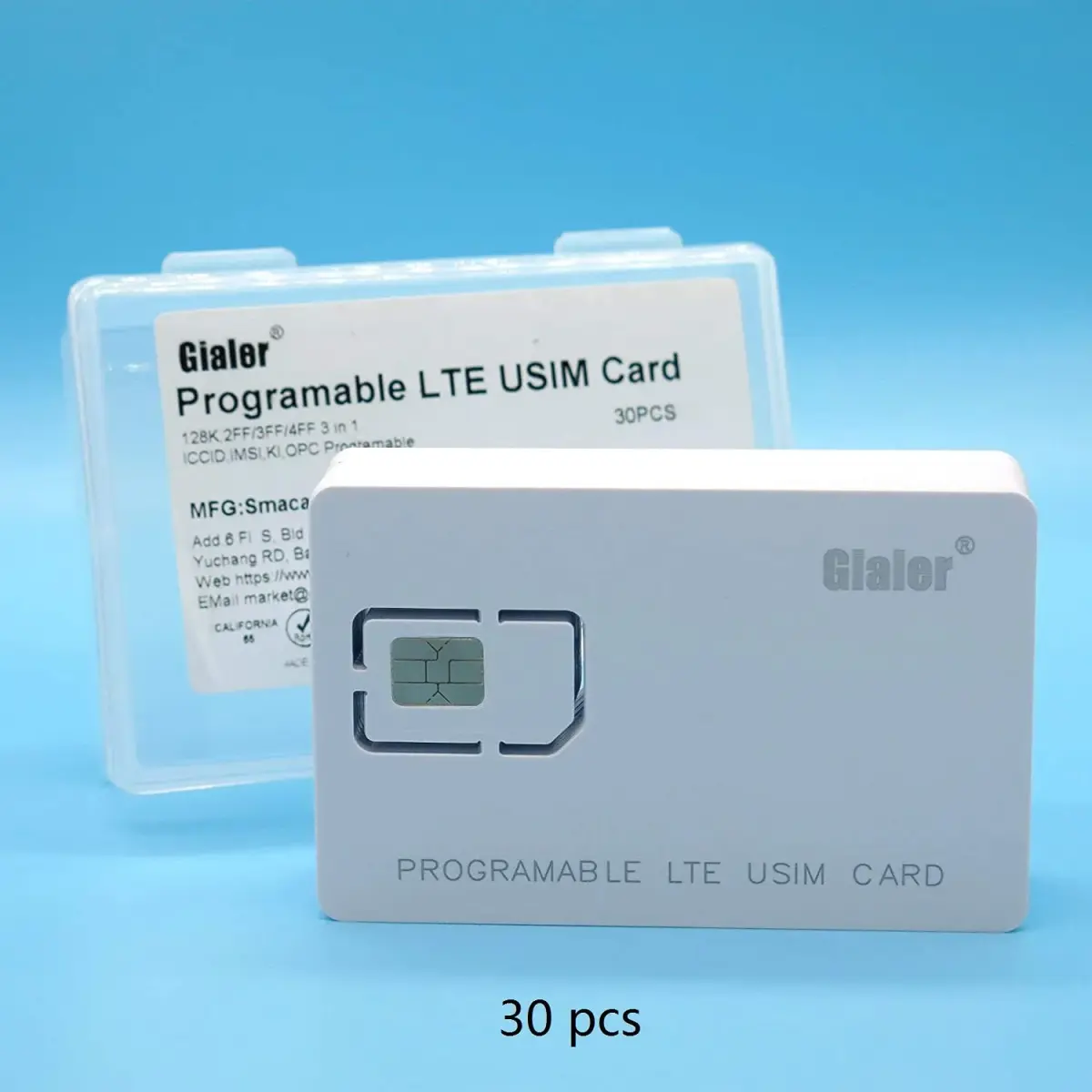Gialer Programmable SIM Card 10-Pack | Writeable LTE USIM for Telecom Operators - view 2