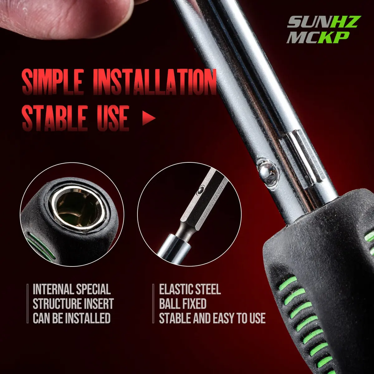 SUNHZ MCKP 8-in-1 Multi-Purpose Screwdriver Set with Magnetic Bits | Ergonomic Grip & High-Strength Steel - view 5