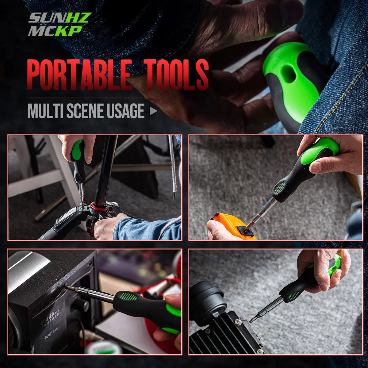 SUNHZ MCKP 8-in-1 Multi-Purpose Screwdriver Set with Magnetic Bits | Ergonomic Grip & High-Strength Steel - view 6