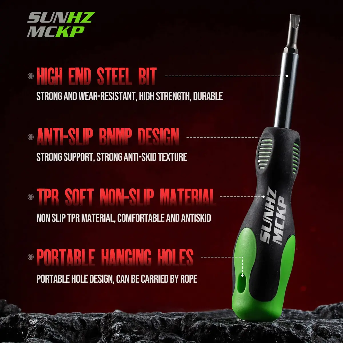 SUNHZ MCKP 8-in-1 Multi-Purpose Screwdriver Set with Magnetic Bits | Ergonomic Grip & High-Strength Steel - view 4