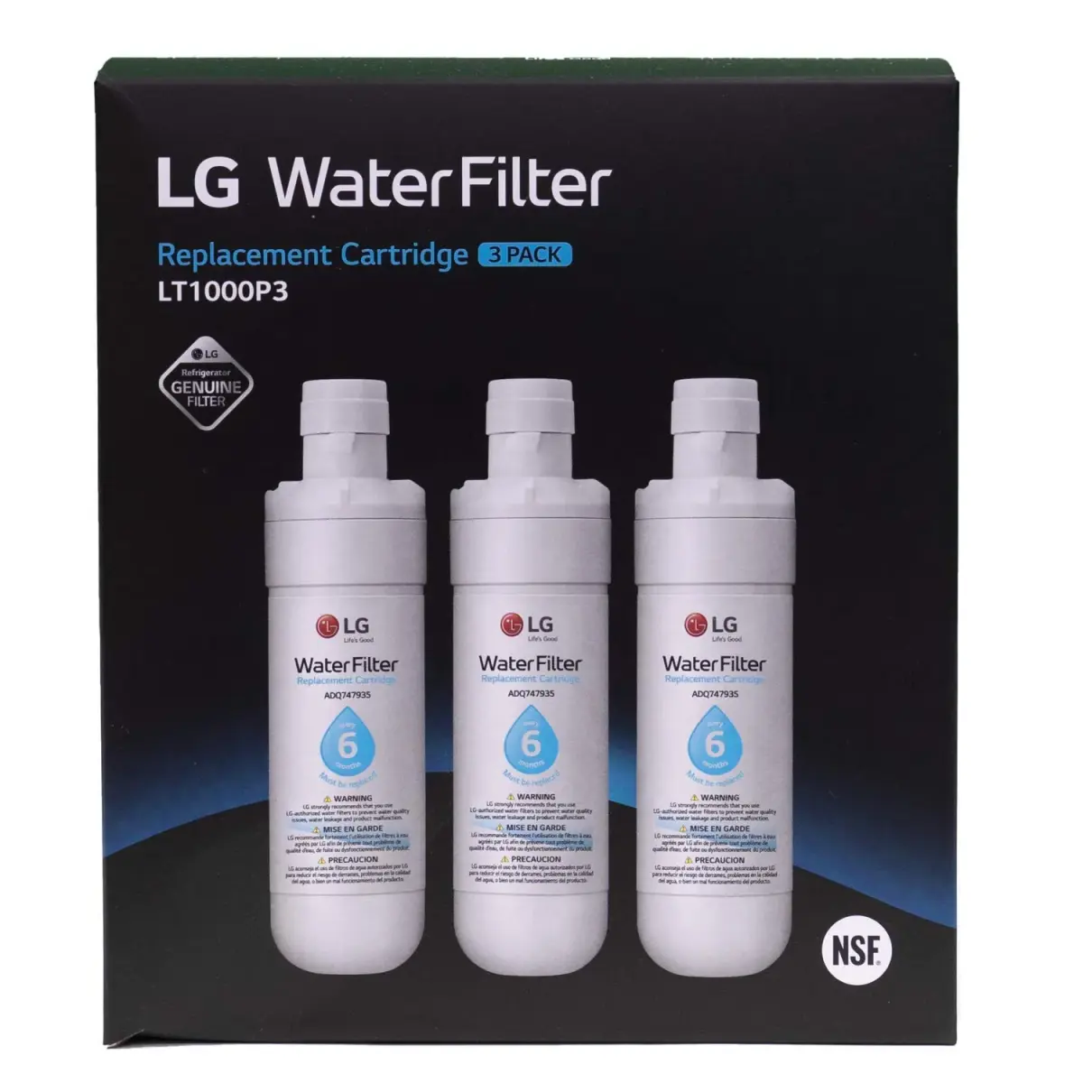 LG LT1000P3 Refrigerator Water Filter 200 Gallons (757 L) | NSF Certified for Cleaner Water - view 2