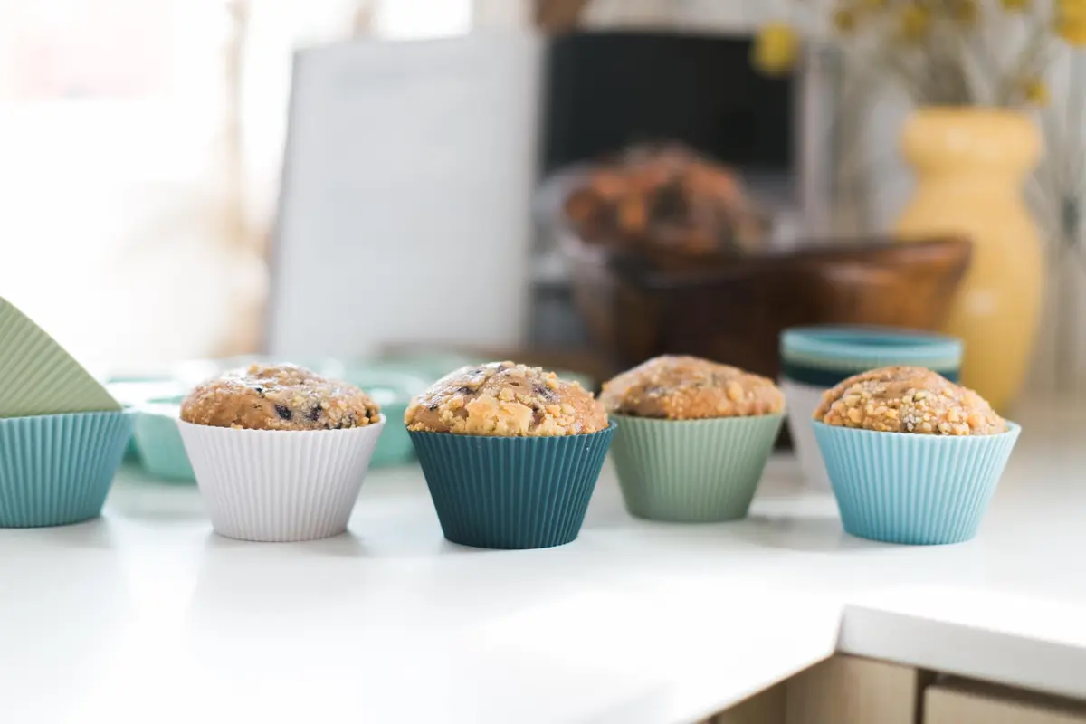 The Silicone Kitchen Jumbo Silicone Baking Cups 3.5in Diameter x 2in Height (12 Pack) | Reusable, Non-Toxic, BPA Free - view 2