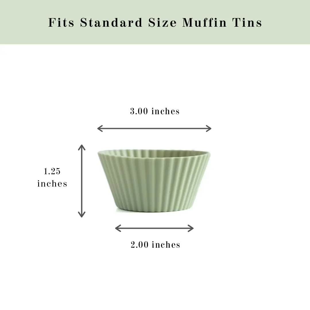 The Silicone Kitchen Reusable Silicone Baking Cups Regular Size 24 Pack | BPA-Free Food-Grade Silicone Muffin Liners for Cupcakes, Baking, Snacks - view 3