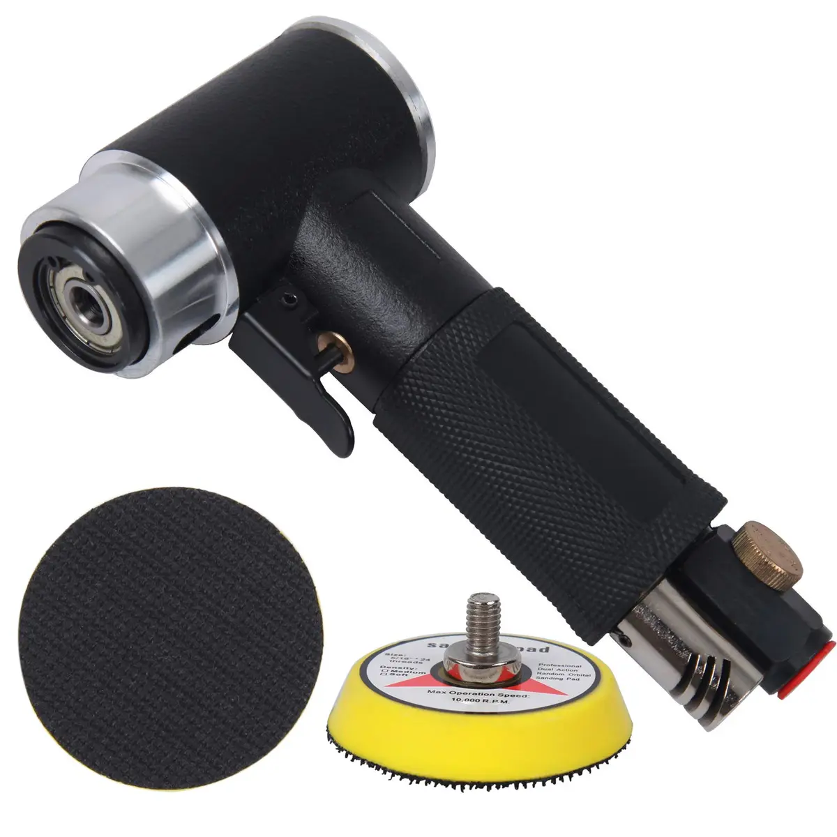 YELWAY 2" and 3" Random Orbital Air Mini Sander | 15,000 RPM Pneumatic Dual Action Polisher - view 6