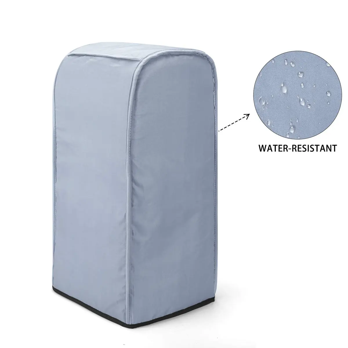 LUXJA Blender Cover for Vitamix 64 oz Low-Profile Blender, Gray | Water-Resistant Nylon Dust Protector - view 4