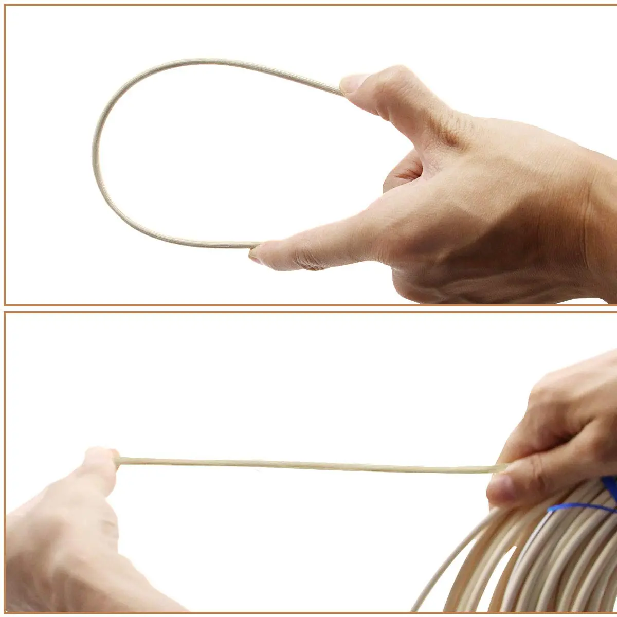 KEILEOHO #8 Reed Spline 65 Feet x 3/16 Inch Cane Webbing for Weaving, Chair Repair & Crafts - view 4