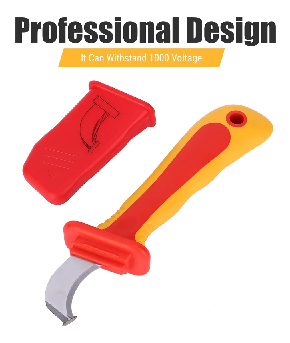 Jectse 1000V Insulation Electrician Knife | Compact, Durable & Safe for Live Wires - view 5