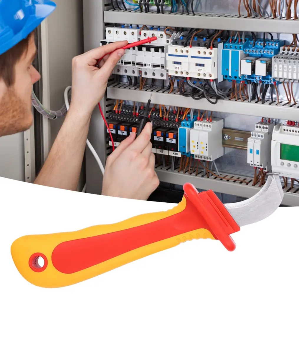 Jectse 1000V Insulation Electrician Knife | Compact, Durable & Safe for Live Wires - view 8