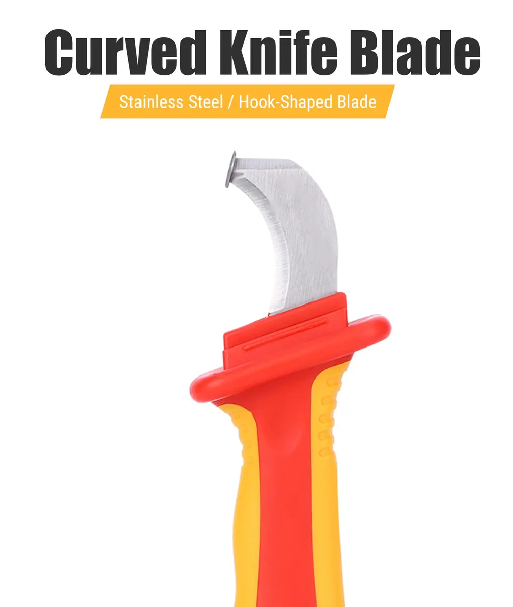 Jectse 1000V Insulation Electrician Knife | Compact, Durable & Safe for Live Wires - view 2