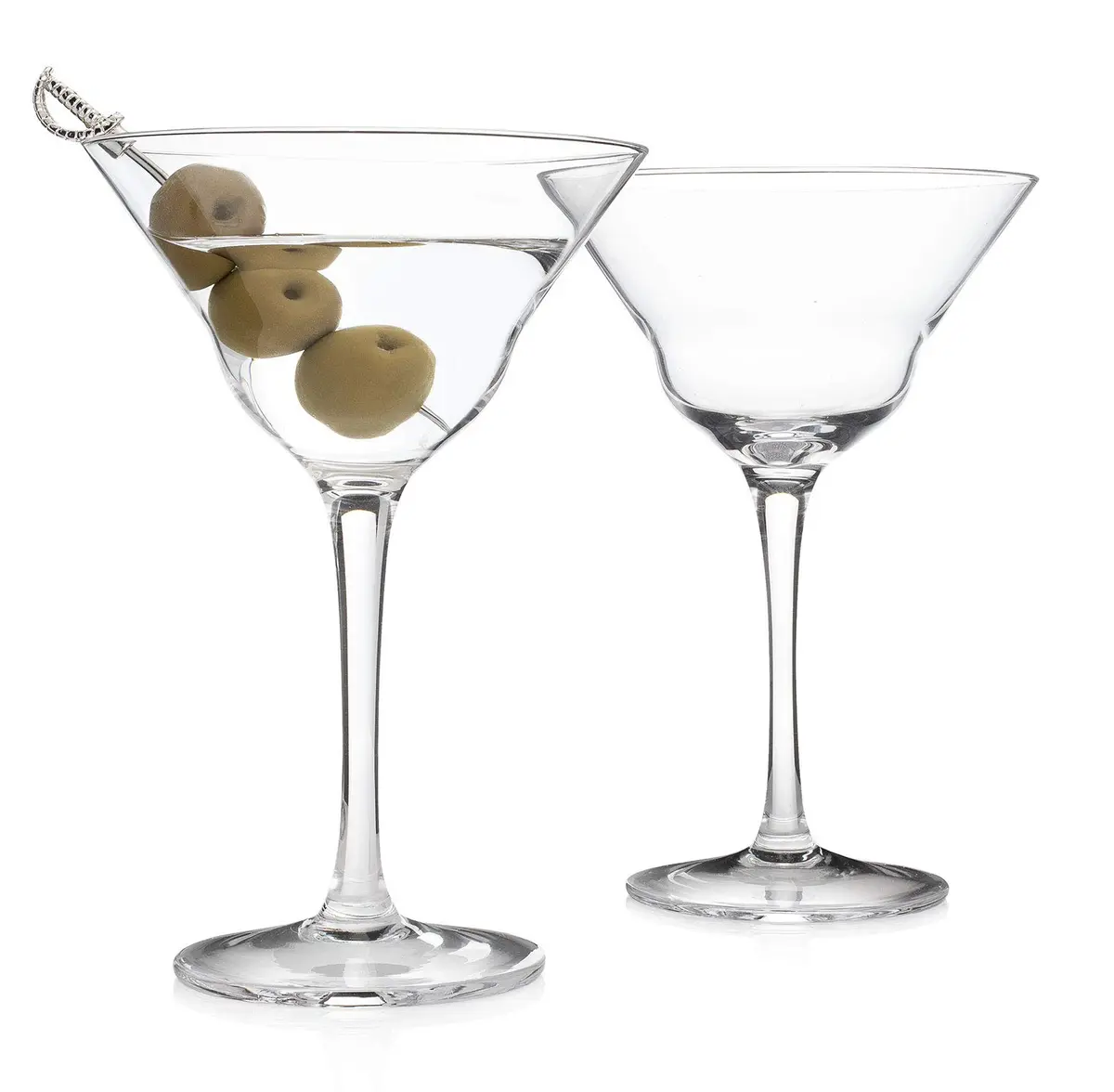 HISTORY COMPANY Jack London Five O'Clock Double Martini Glass Set | 278ml (9.4 Fl Oz) Capacity - main product image