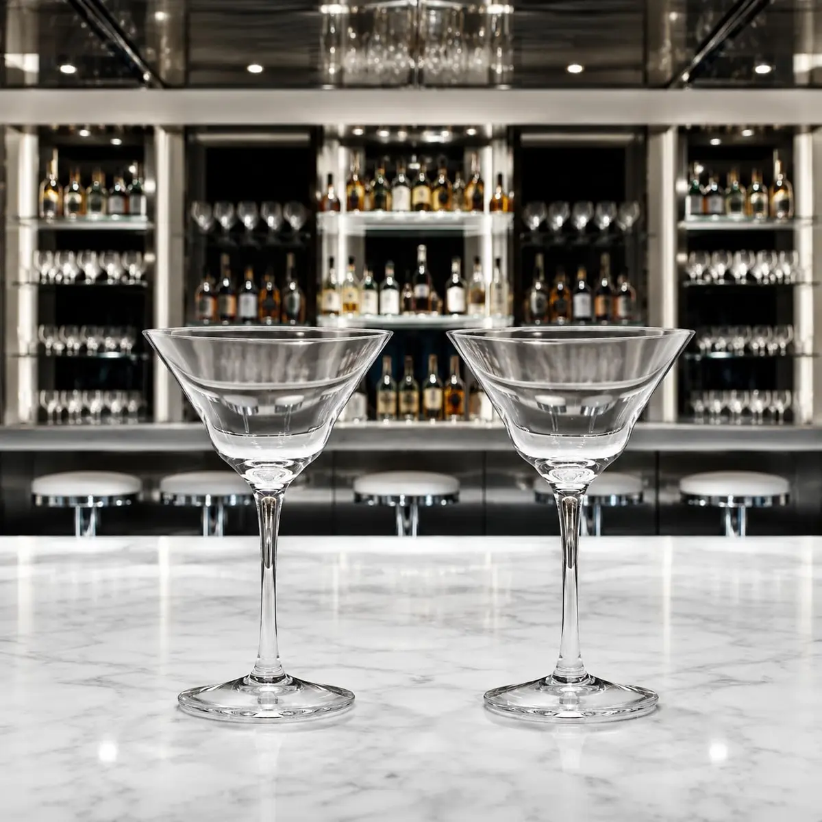 HISTORY COMPANY Jack London Five O'Clock Double Martini Glass Set | 278ml (9.4 Fl Oz) Capacity - view 8