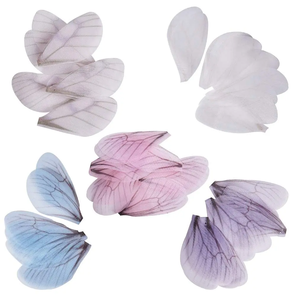 SUNNYCLUE 100Pcs Dragonfly Wing Charms 82mm x 25.5mm | Organza Charms for Jewelry Making - view 4