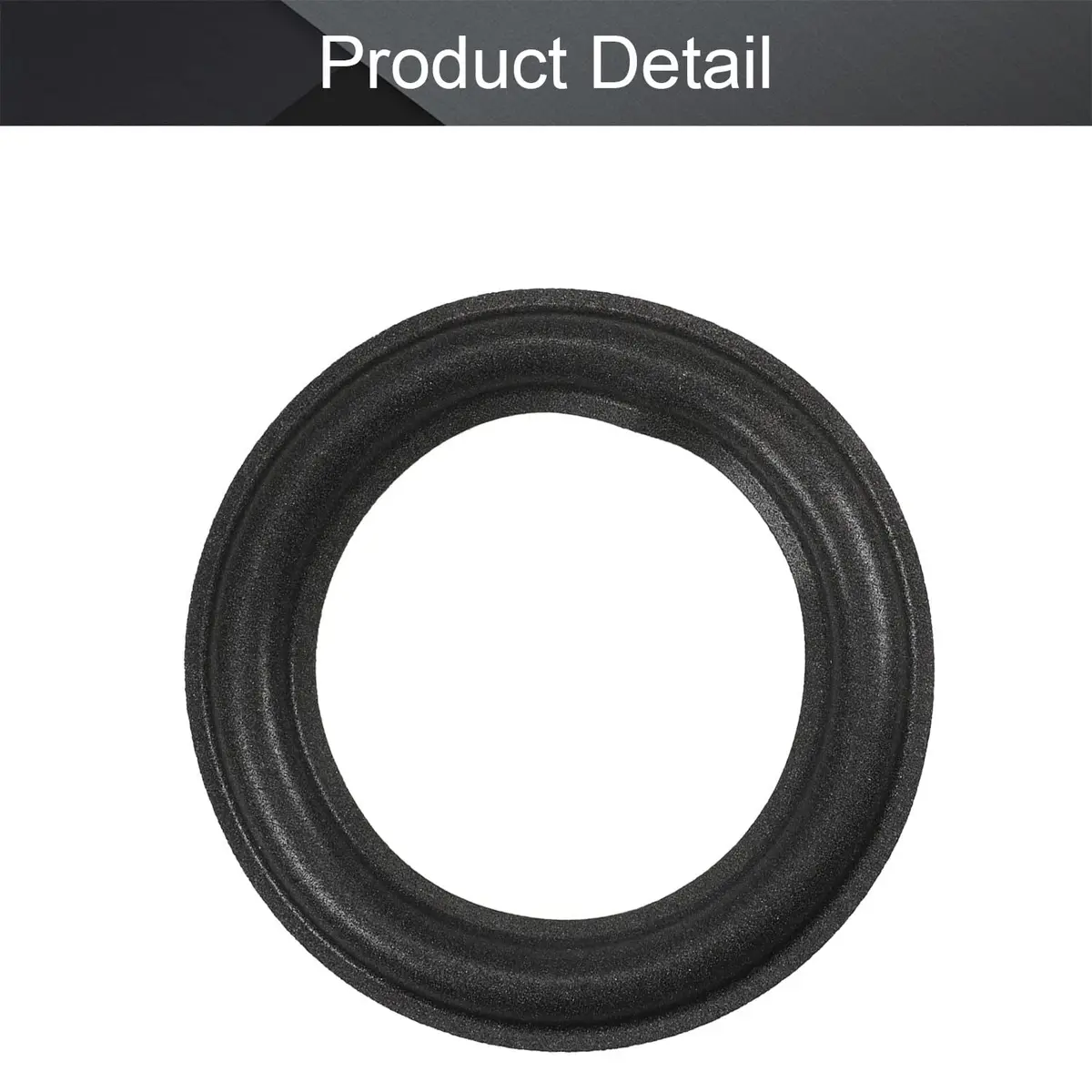 Fielect 5"/130mm Speaker Foam Edge Surround Rings (2-Pack, Black) | DIY Speaker Repair Parts - view 3