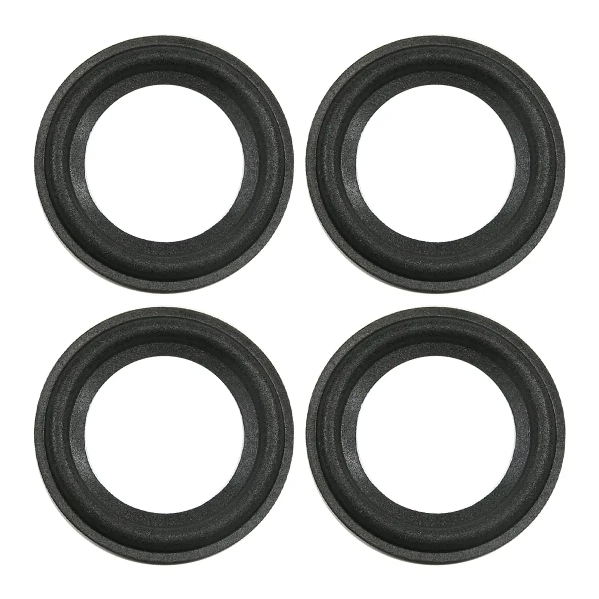Fielect 2.5 Inch Foam Speaker Edge Surround Rings (63mm/2.46" OD) | Pack of 4 for Speaker Repair - main product image