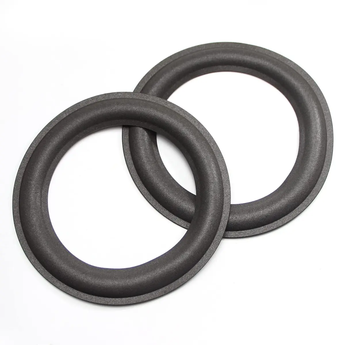 Fielect 6.5-inch Foam Speaker Surround Rings (2-Pack, Black) | DIY Speaker Repair Parts - main product image
