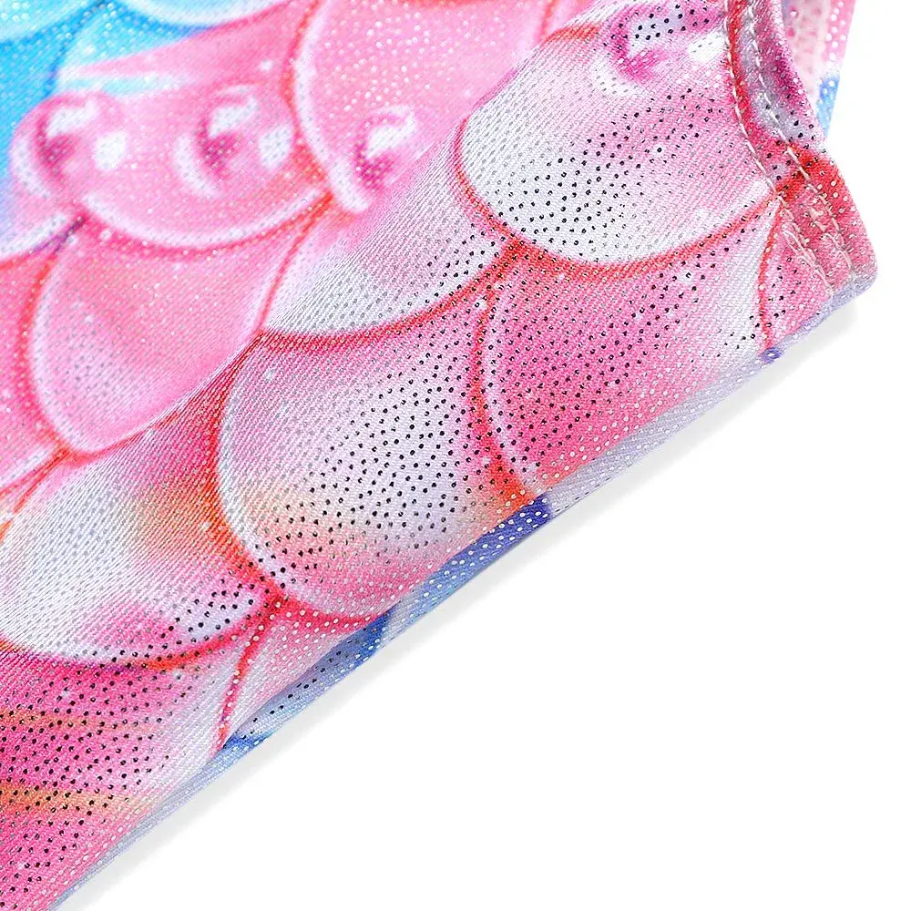 Belovance Girls Gymnastics Leotard Colorful Mermaid 3-4 Years | Athletic Dance Wear with Unicorn & Rainbow Print - view 4