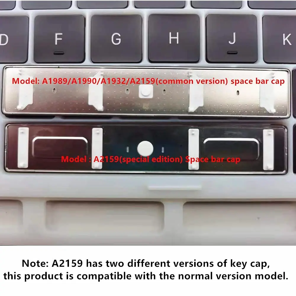 Keeparlus Spacebar KeyCap Replacement for MacBook Pro Retina & Air | Precise Fit & Durable (70-120 chars) - view 5