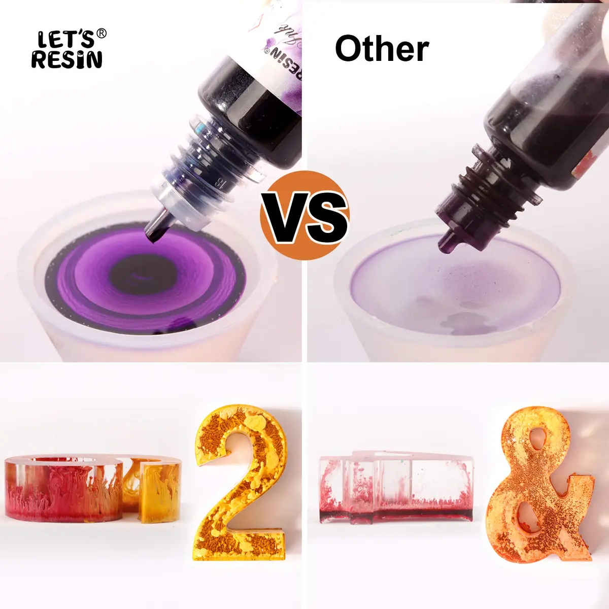 LET'S RESIN Concentrated Alcohol Ink Set 26 Colors (10ml/0.35oz Each) | Vibrant, Highly Pigmented for Resin Art - view 5