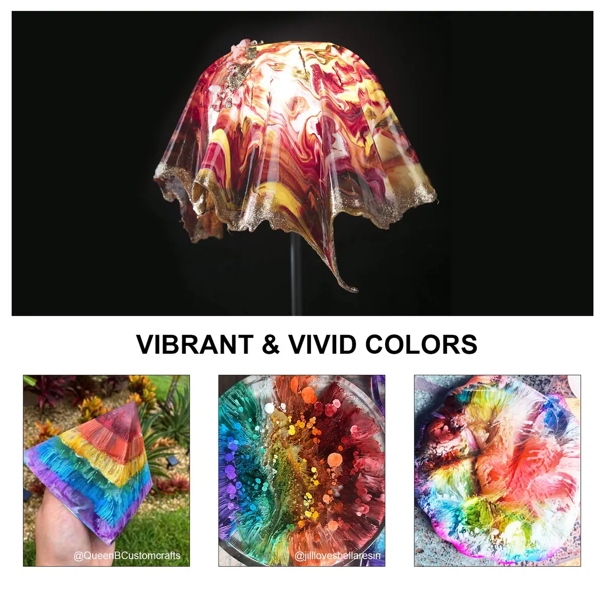 LET'S RESIN Concentrated Alcohol Ink Set 26 Colors (10ml/0.35oz Each) | Vibrant, Highly Pigmented for Resin Art - view 8