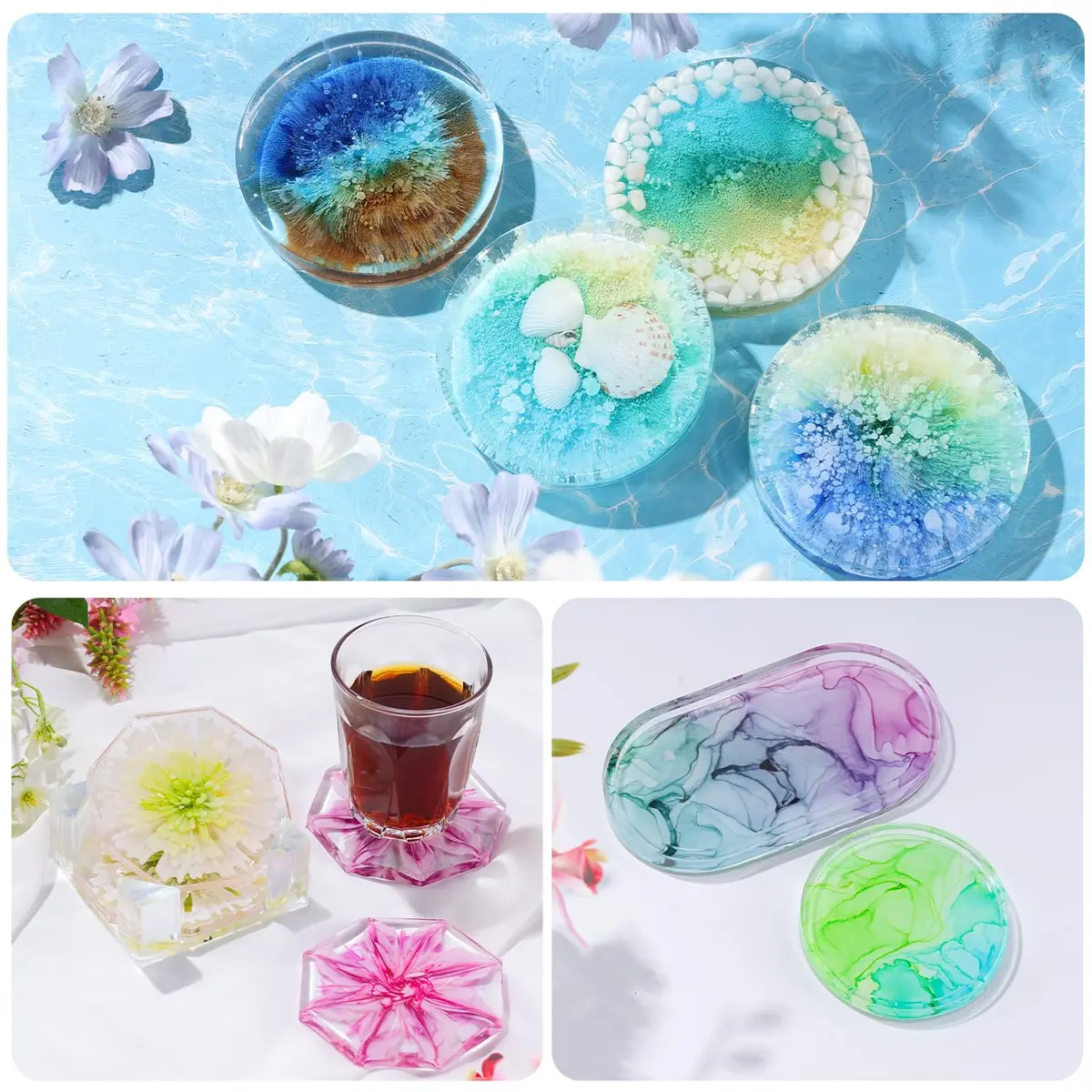 LET'S RESIN Concentrated Alcohol Ink Set 26 Colors (10ml/0.35oz Each) | Vibrant, Highly Pigmented for Resin Art - view 3