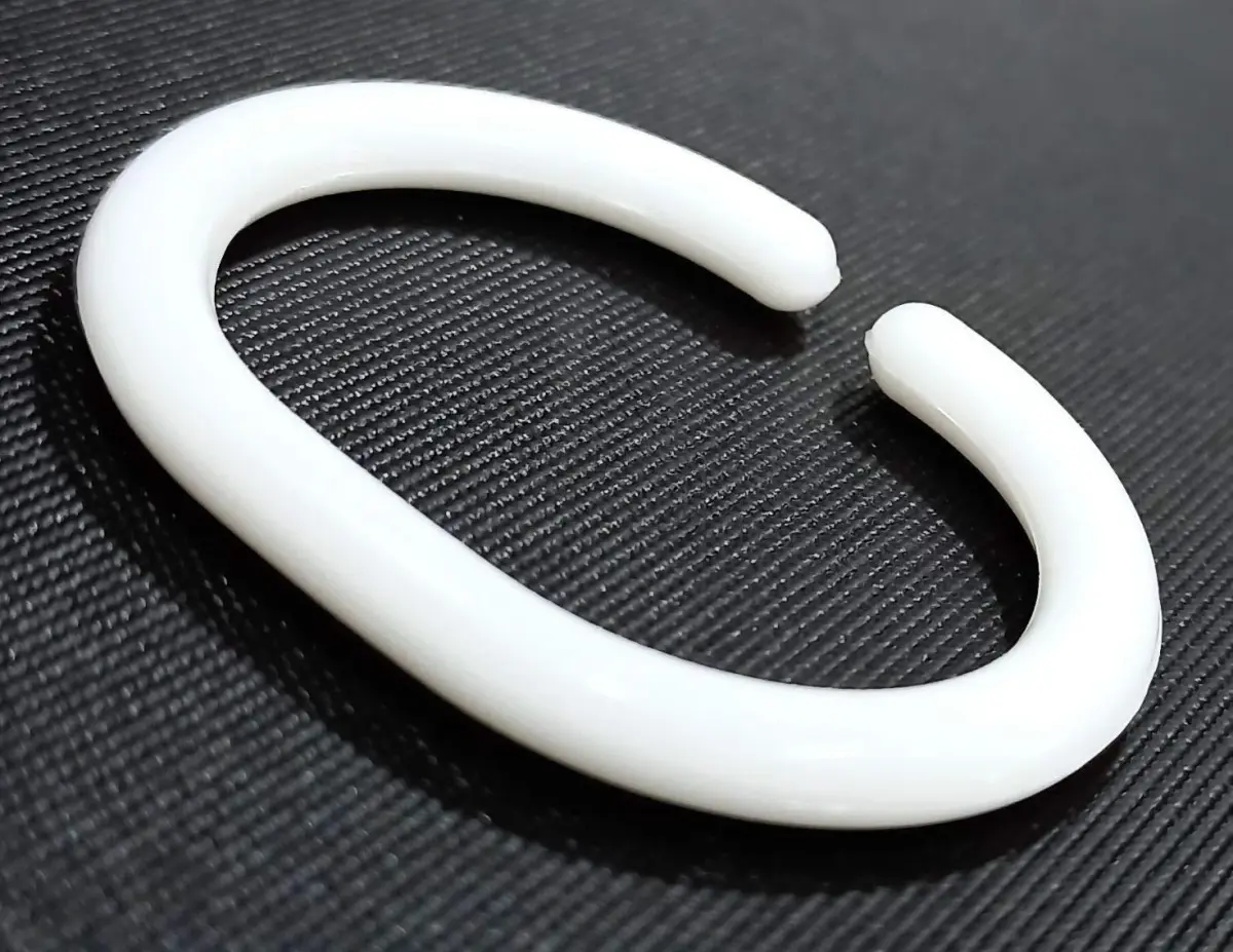 FAPBADRI Plastic Shower Curtain Rings, 36 Pieces | Rust-Free C-Design for Easy Installation - main product image