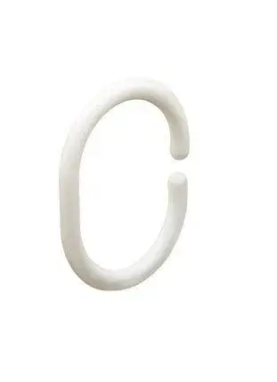 FAPBADRI Plastic Shower Curtain Rings, 36 Pieces | Rust-Free C-Design for Easy Installation - view 7