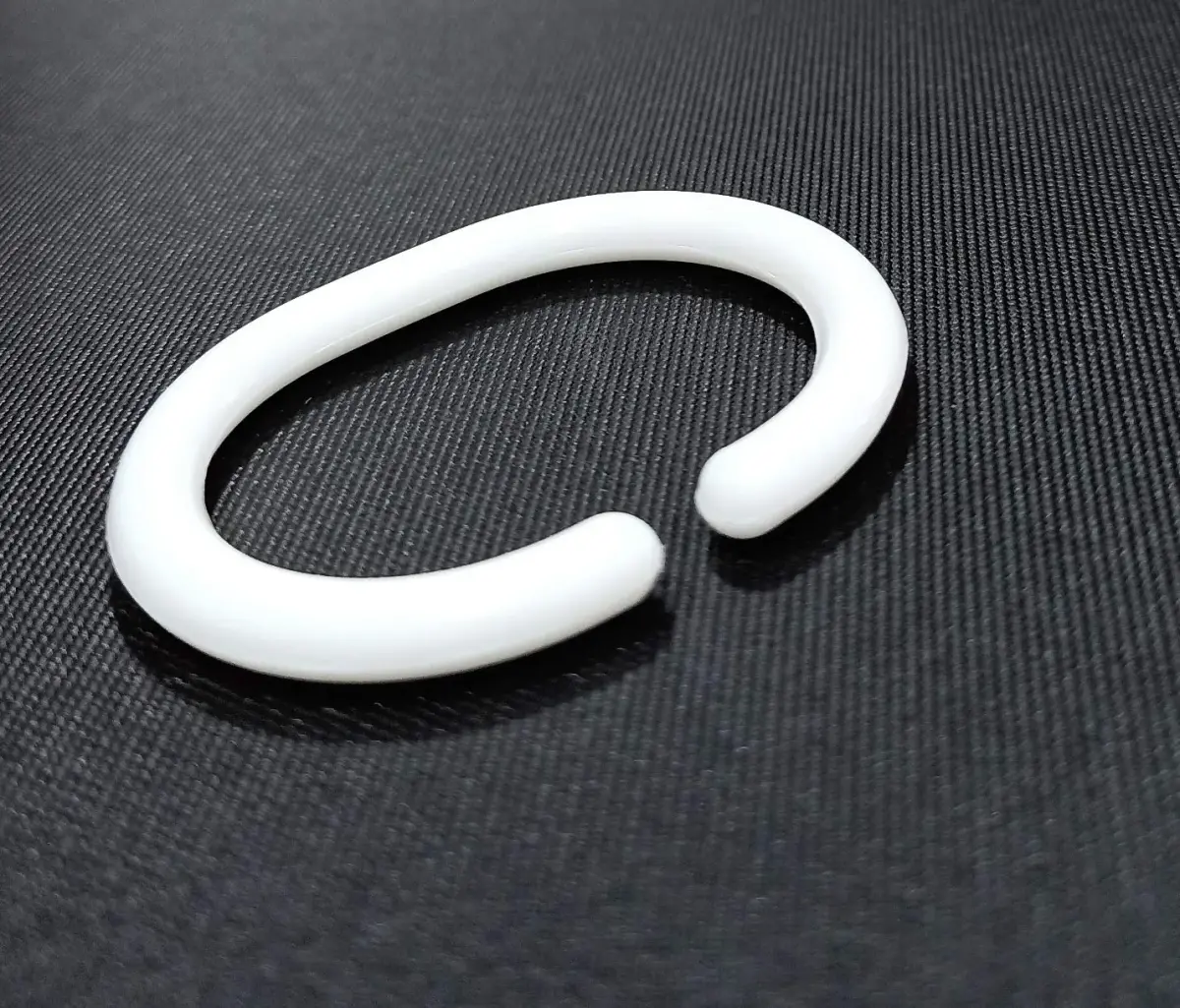 FAPBADRI Plastic Shower Curtain Rings, 36 Pieces | Rust-Free C-Design for Easy Installation - view 2