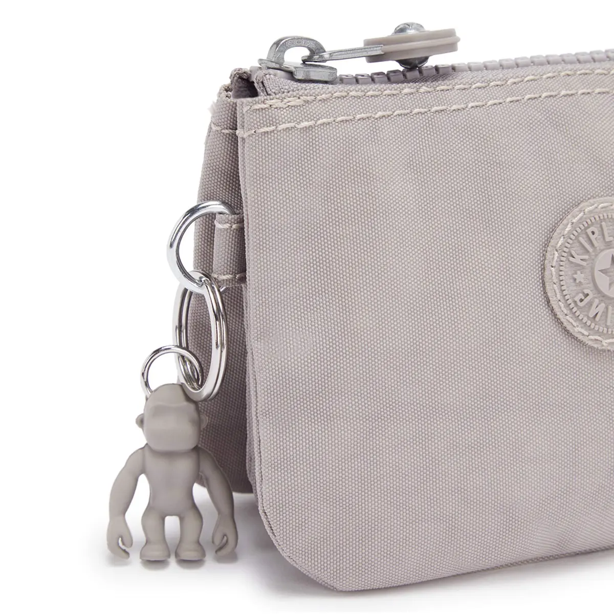 Kipling Women's Creativity Small Pouch Grey Gris | Versatile Nylon Travel Organizer (Small US) - view 5