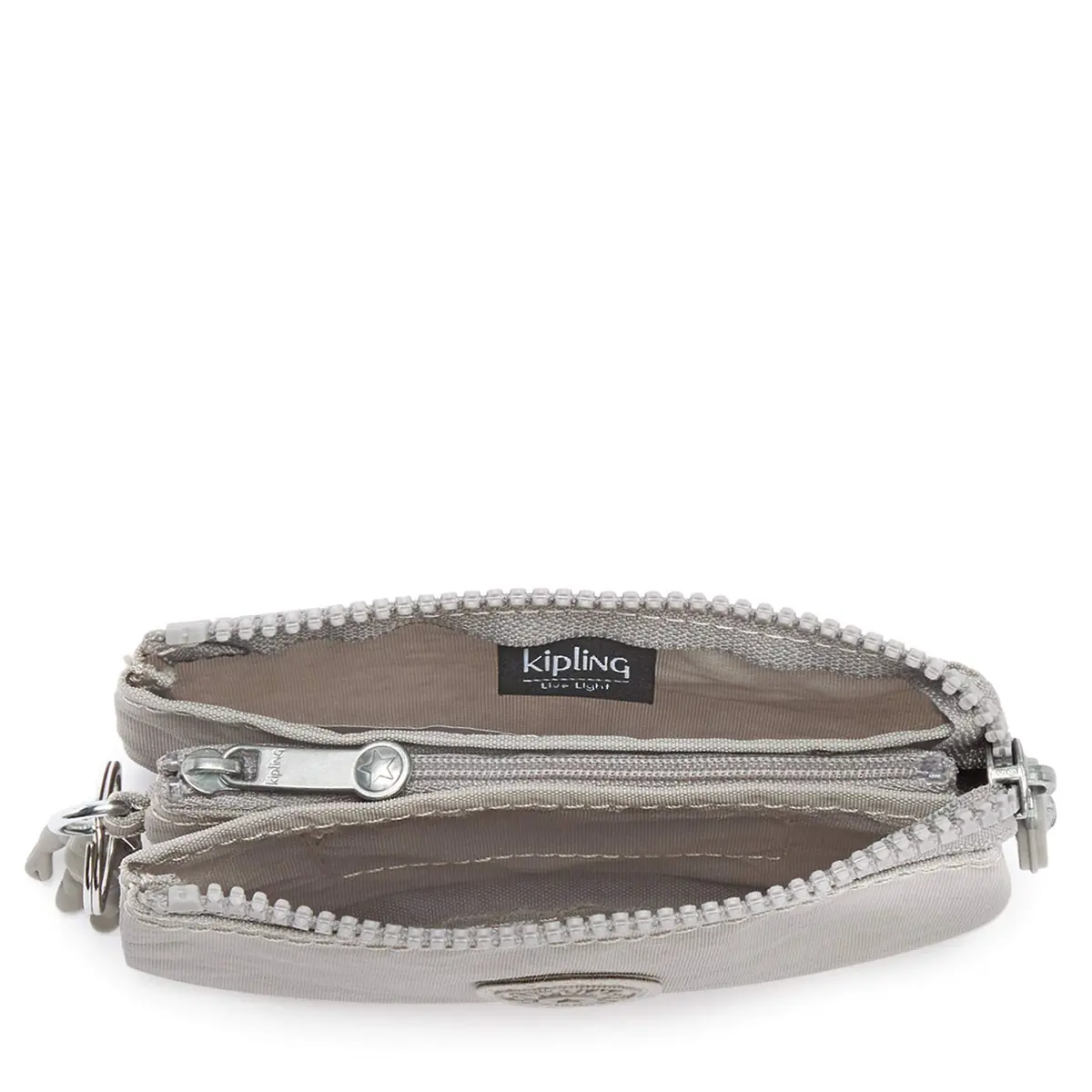 Kipling Women's Creativity Small Pouch Grey Gris | Versatile Nylon Travel Organizer (Small US) - view 3