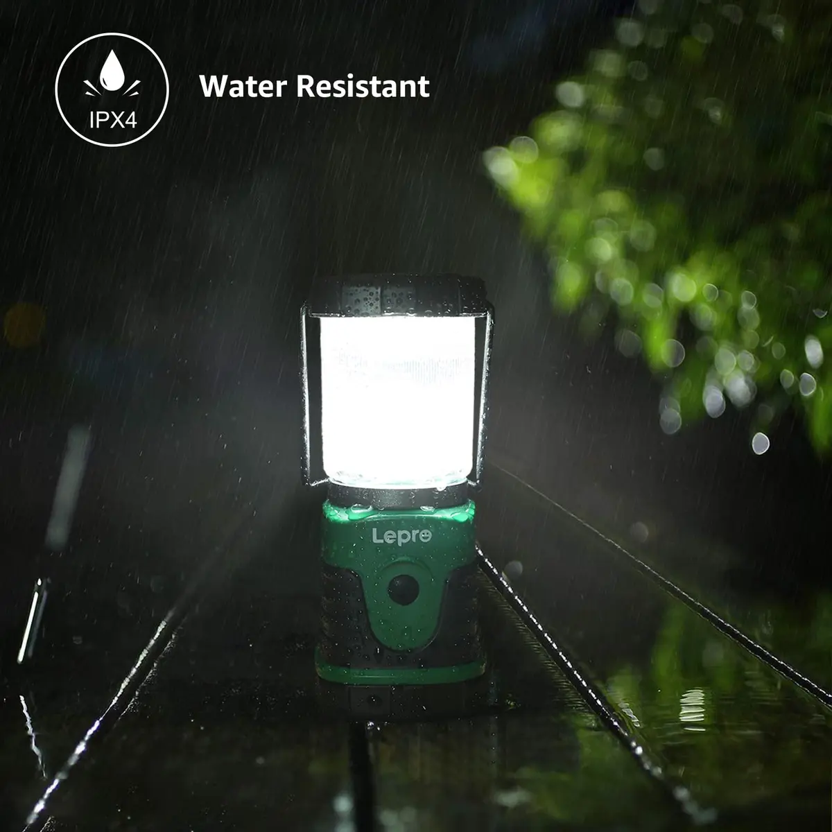 Lepro LED Camping Lantern, Mini Camping Lantern, 350LM, 4 Light Modes, 3 AA Battery Powered | Bright, Portable & Water-Resistant - view 8