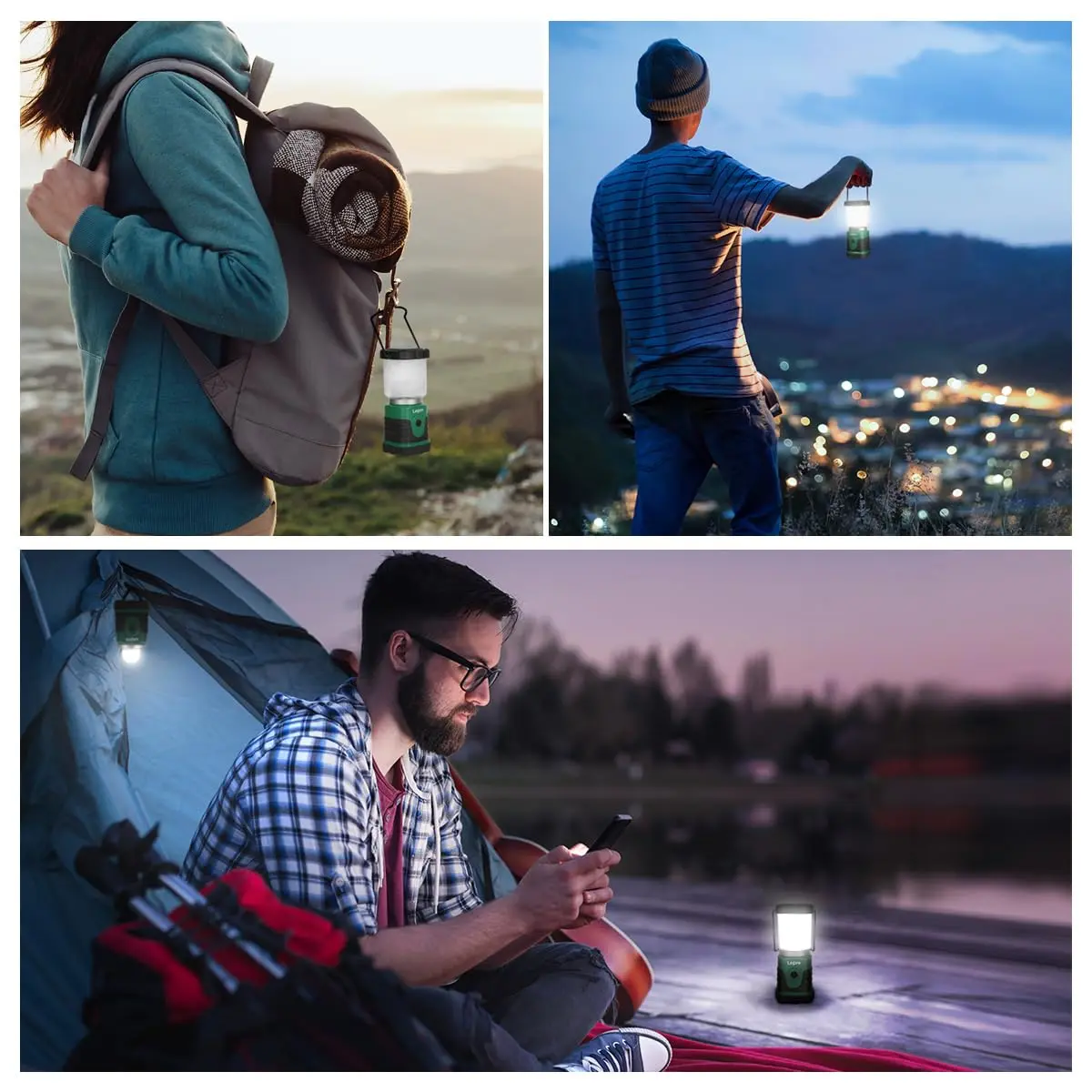 Lepro LED Camping Lantern, Mini Camping Lantern, 350LM, 4 Light Modes, 3 AA Battery Powered | Bright, Portable & Water-Resistant - view 9