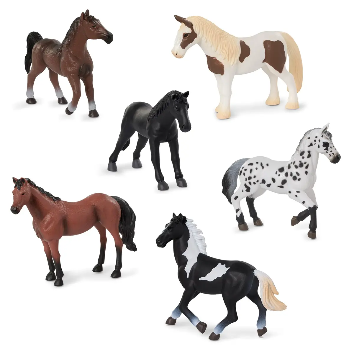 Terra by Battat Horse Set 6-Piece Realistic Figurines Collection | Educational Toy for Kids 3+ Years - view 2