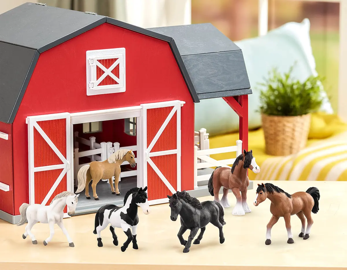 Terra by Battat Horse Figurines Set 4-5 inch (10-13 cm) | Realistic 6-Piece Animal Toys - view 2