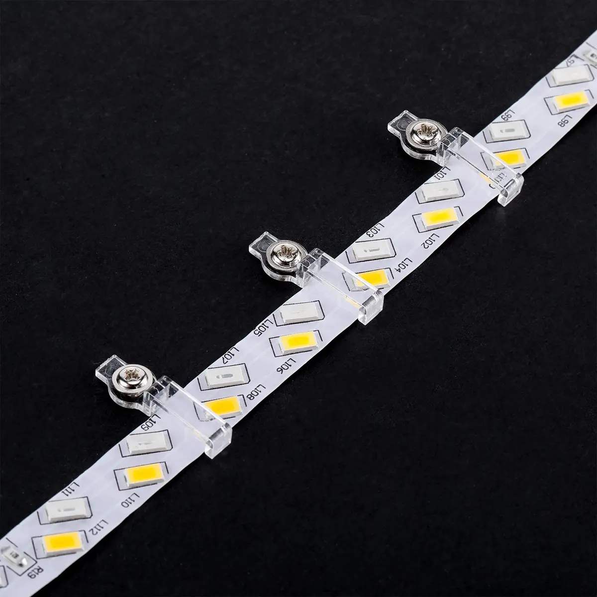 Mudder 200 Pcs LED Strip Light Clips Mounting Brackets | Easy Install, High Temp Resistant, Fire Retardant - view 3