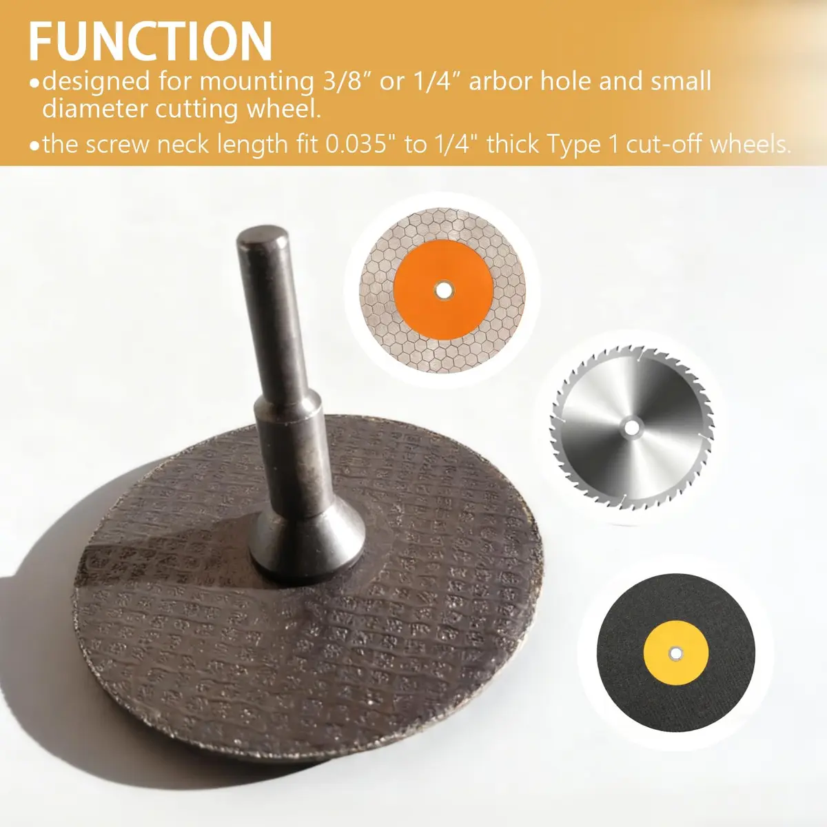 scottchen PRO Mounting Mandrel 2-Pack | 6.35mm (1/4") Shank for Rotary Tools - view 3