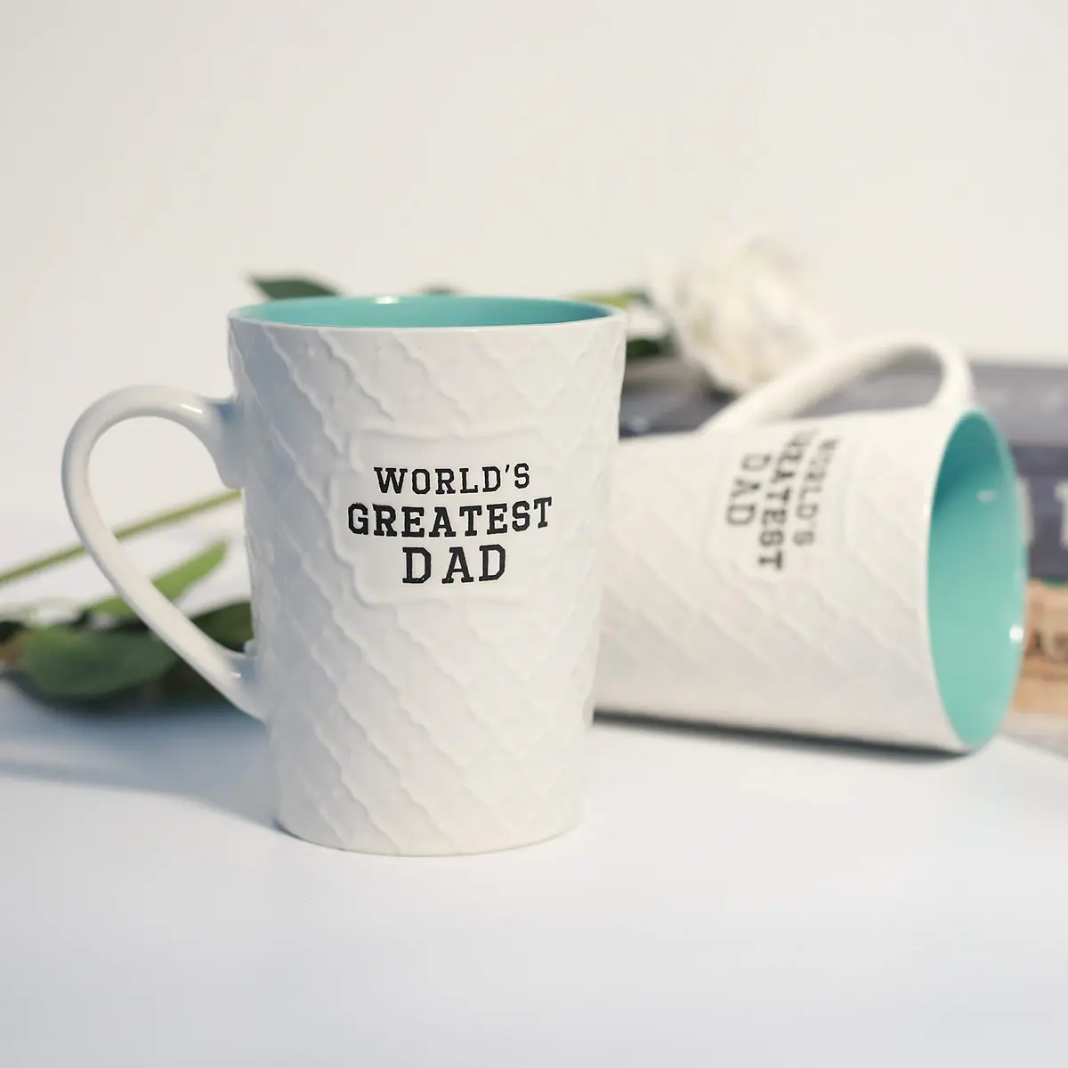 Ynsfree World's Greatest Dad 16 OZ Coffee & Tea Mug | Funny Father's Day Gift in Green - view 3