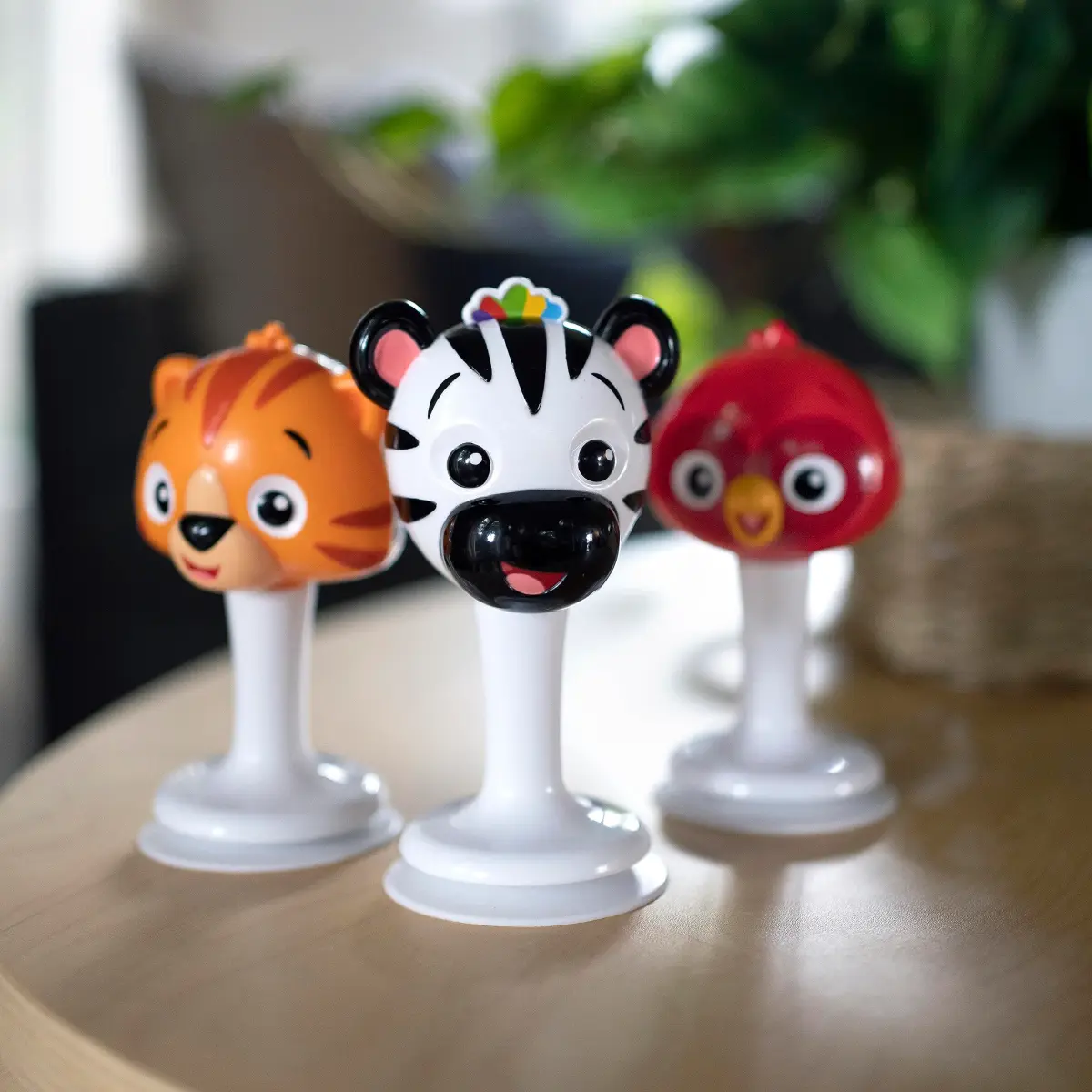 Baby Einstein Rattle & Jingle Trio High Chair Suction Toys Take-Along Musical Rattle Set 3 Count | Ages 6 Months+ - view 7