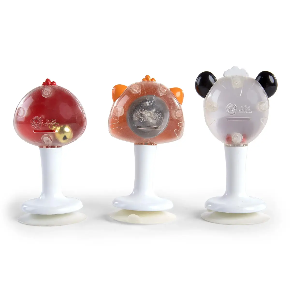 Baby Einstein Rattle & Jingle Trio High Chair Suction Toys Take-Along Musical Rattle Set 3 Count | Ages 6 Months+ - view 3