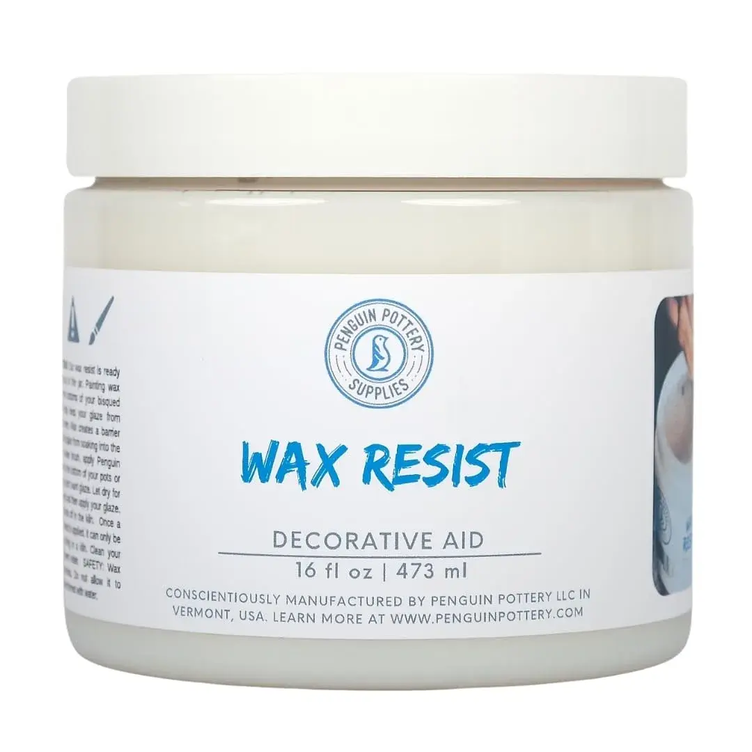 Penguin Pottery Ceramic Wax Resist, 473ml (1 Pint) | For Intricate Glaze Designs & Kiln Firing - main product image