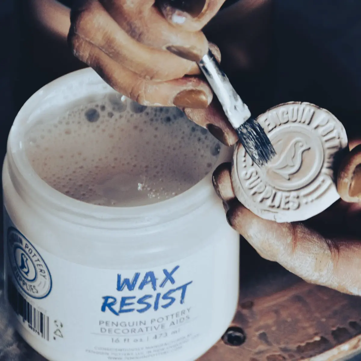 Penguin Pottery Ceramic Wax Resist, 473ml (1 Pint) | For Intricate Glaze Designs & Kiln Firing - view 5