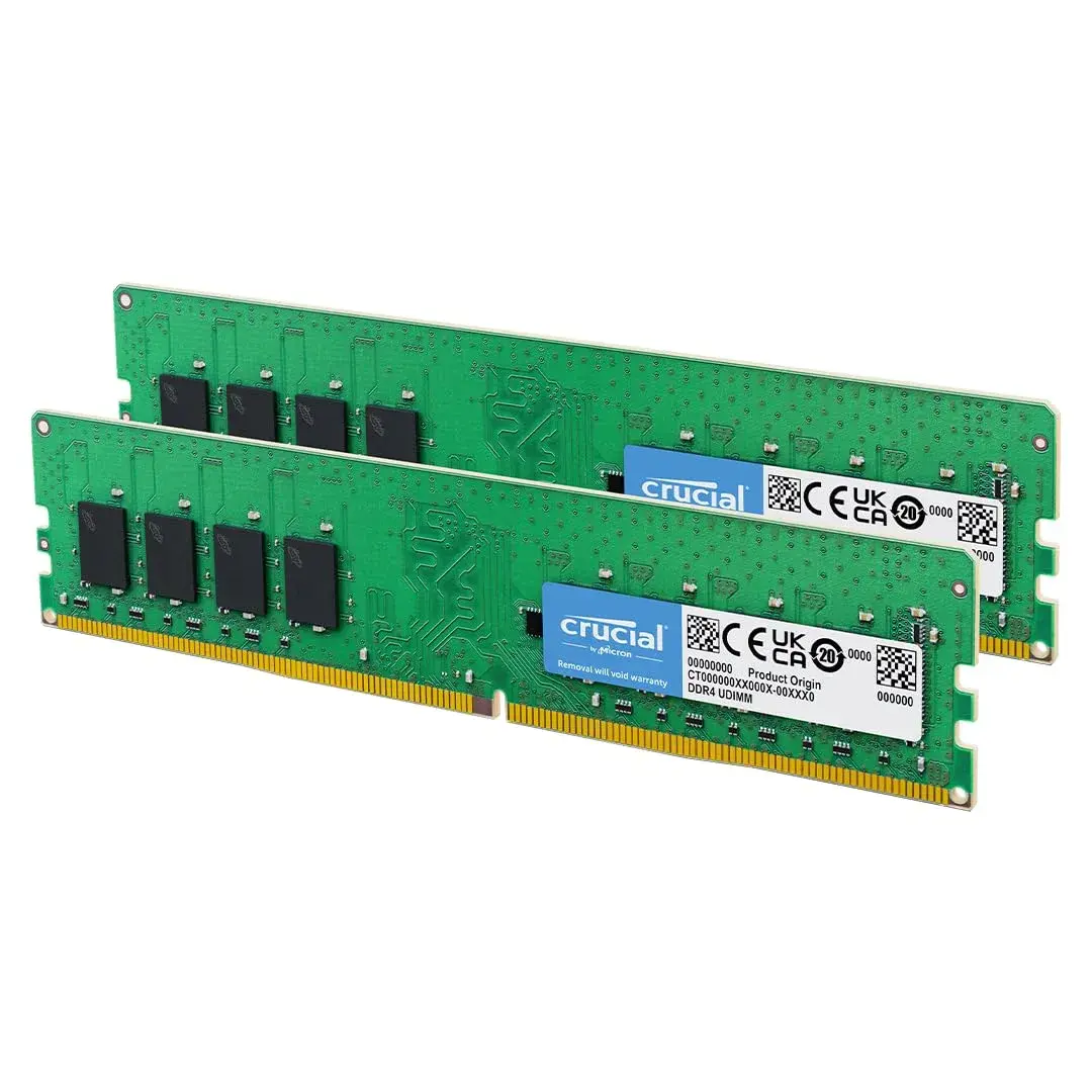 Crucial 32GB DDR4 RAM Kit (2x16GB) 3200MHz UDIMM 288-Pin | Boosts System Performance - main product image