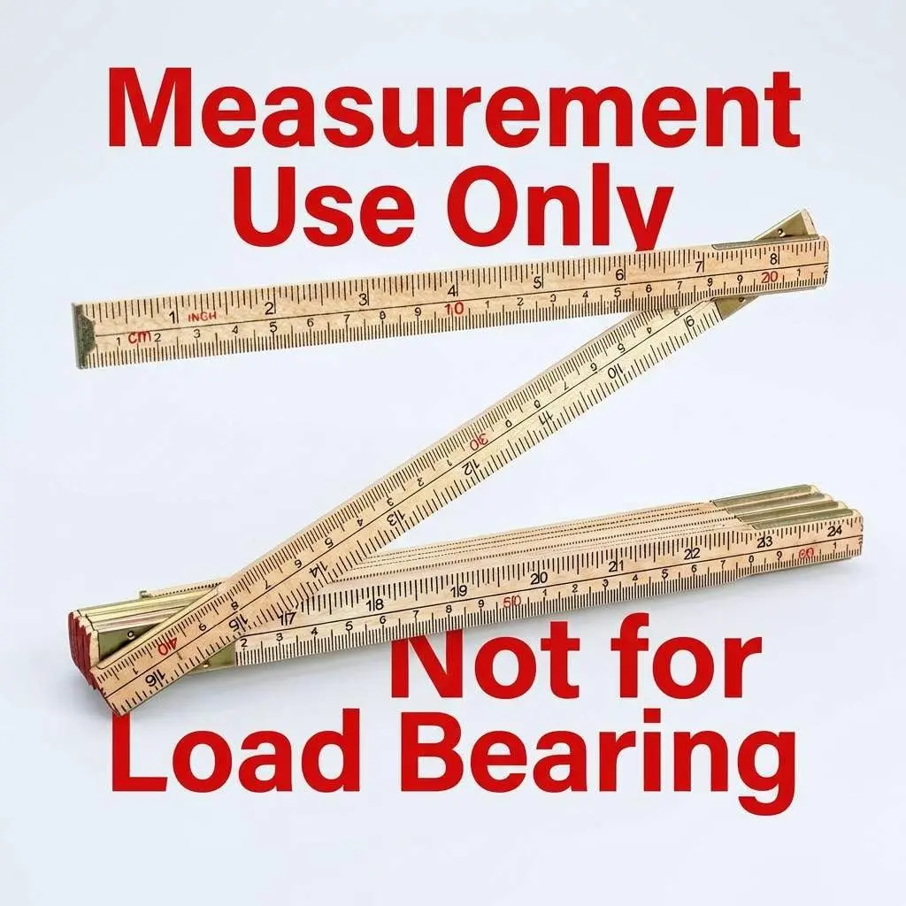 QWORK Folding Wood Rule 78 Inches (198.12 cm) | Carpenters Foldable Measuring Tool - view 4